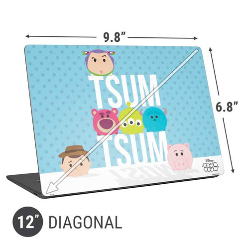 Disney Tsum Tsum Toy Story charcaters Universal Laptop 12in (9.8 x 6.8in) Skin